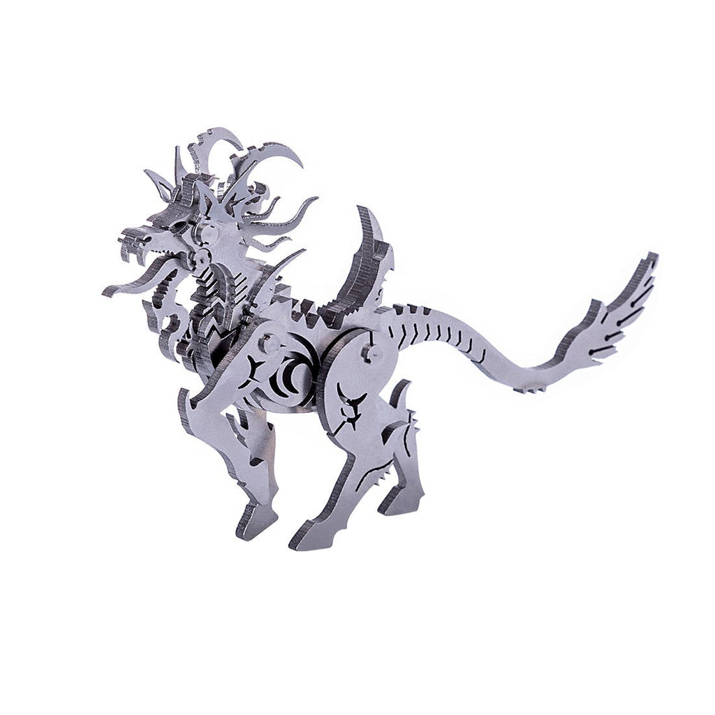 Cabra Unicornio Mecánico Metal 3D