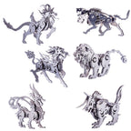 Cabra Unicornio Mecánico Metal 3D