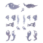 Pack 4 Figuras Metal 3D — Unicornio Lobo León Zorro