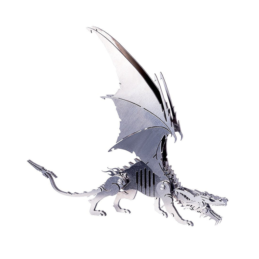Dragón de Hielo Metal 3D