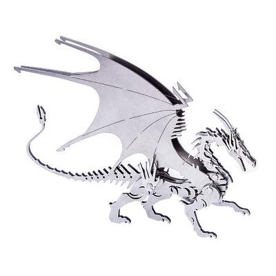Dragón de Hielo Metal 3D