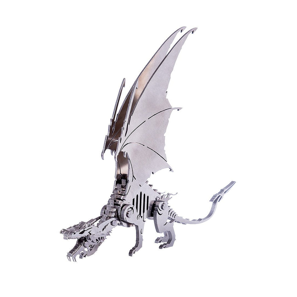 Dragón de Hielo Metal 3D