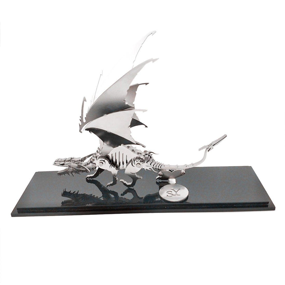 Dragón de Hielo Metal 3D