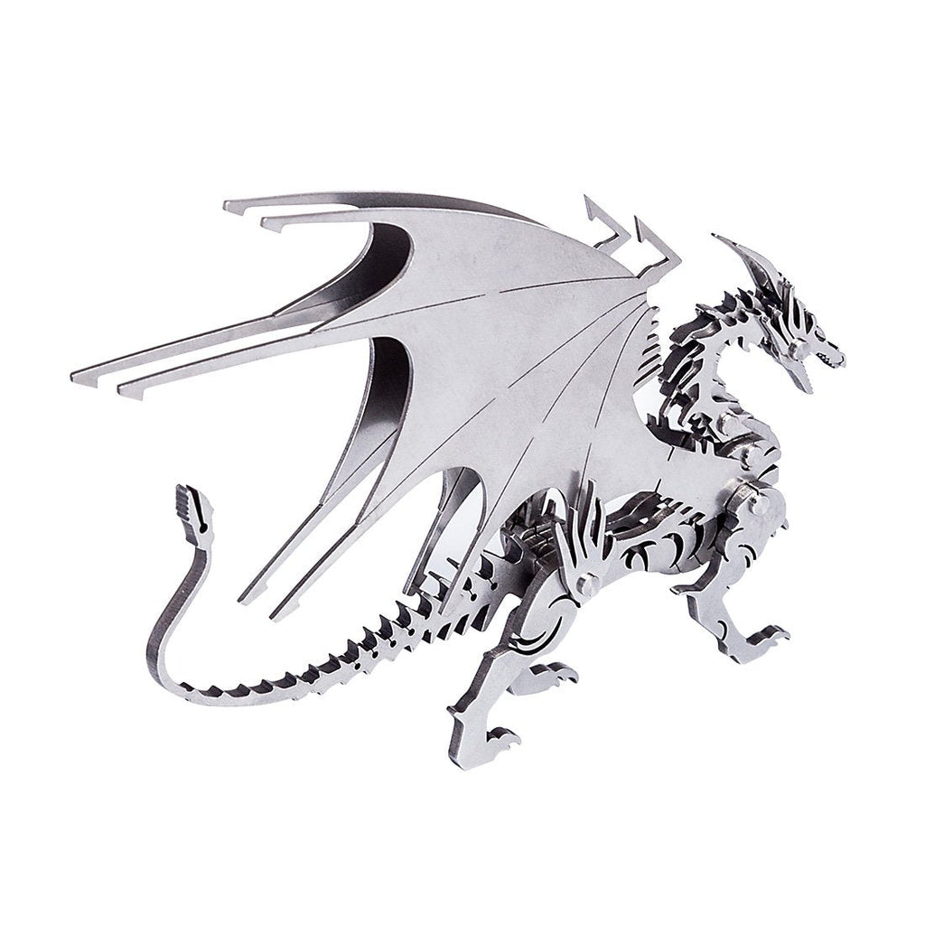 Dragón de Hielo Metal 3D