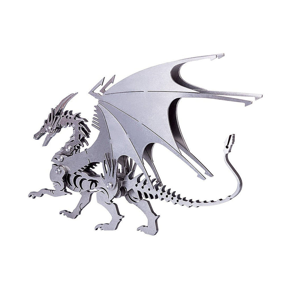Dragón de Hielo Metal 3D