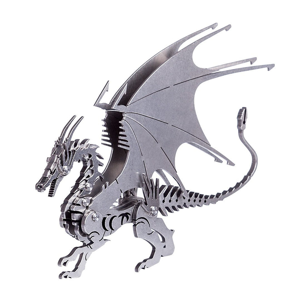 Dragón de Hielo Metal 3D