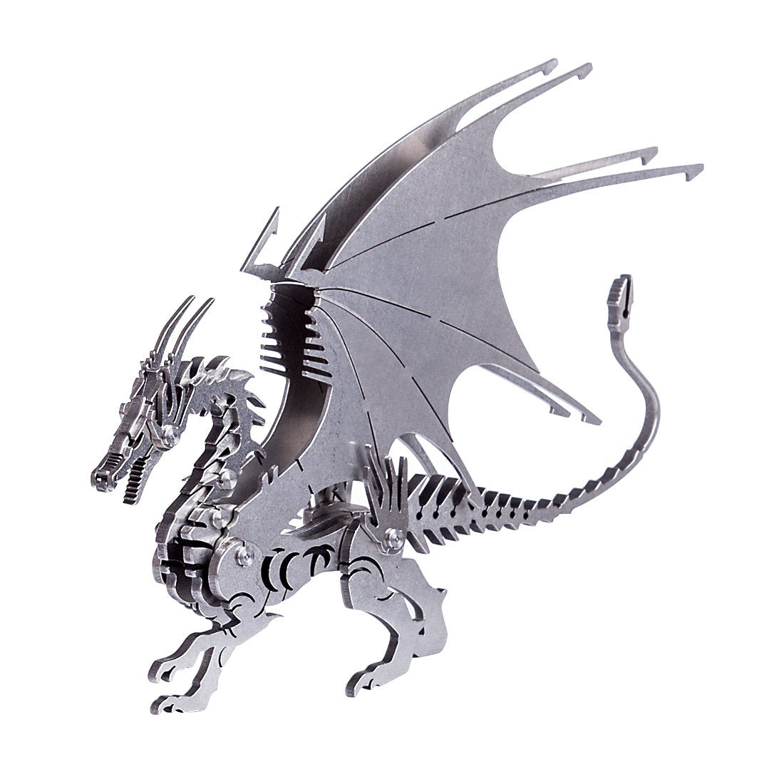 Dragón de Hielo Metal 3D
