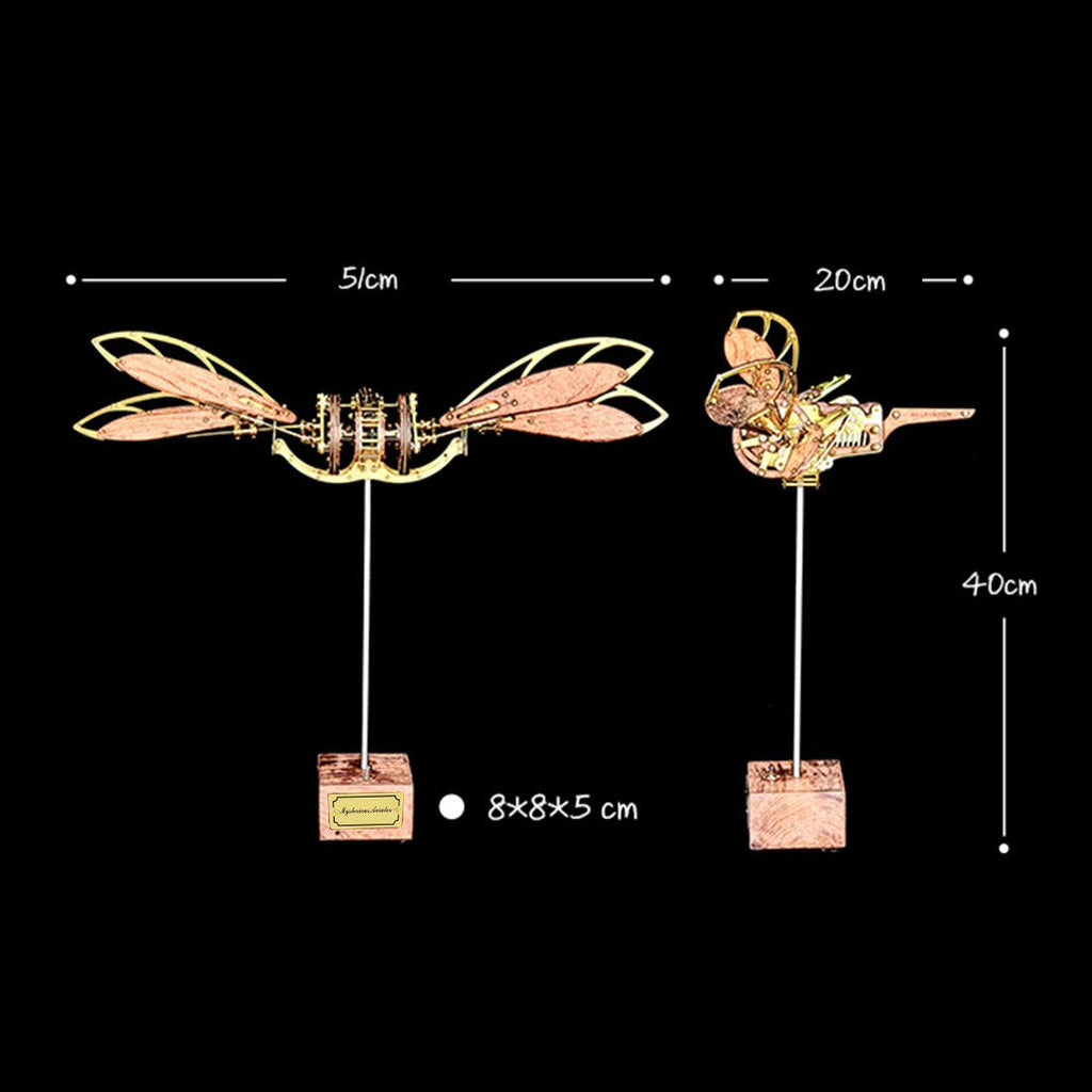 Libélula Mecánica Metal 3D