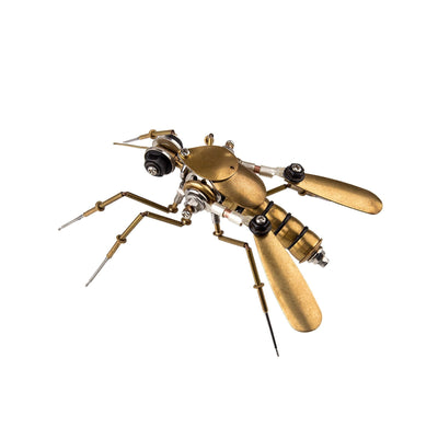 Insectos Steampunk Metal 3D — Mosquito y Abeja
