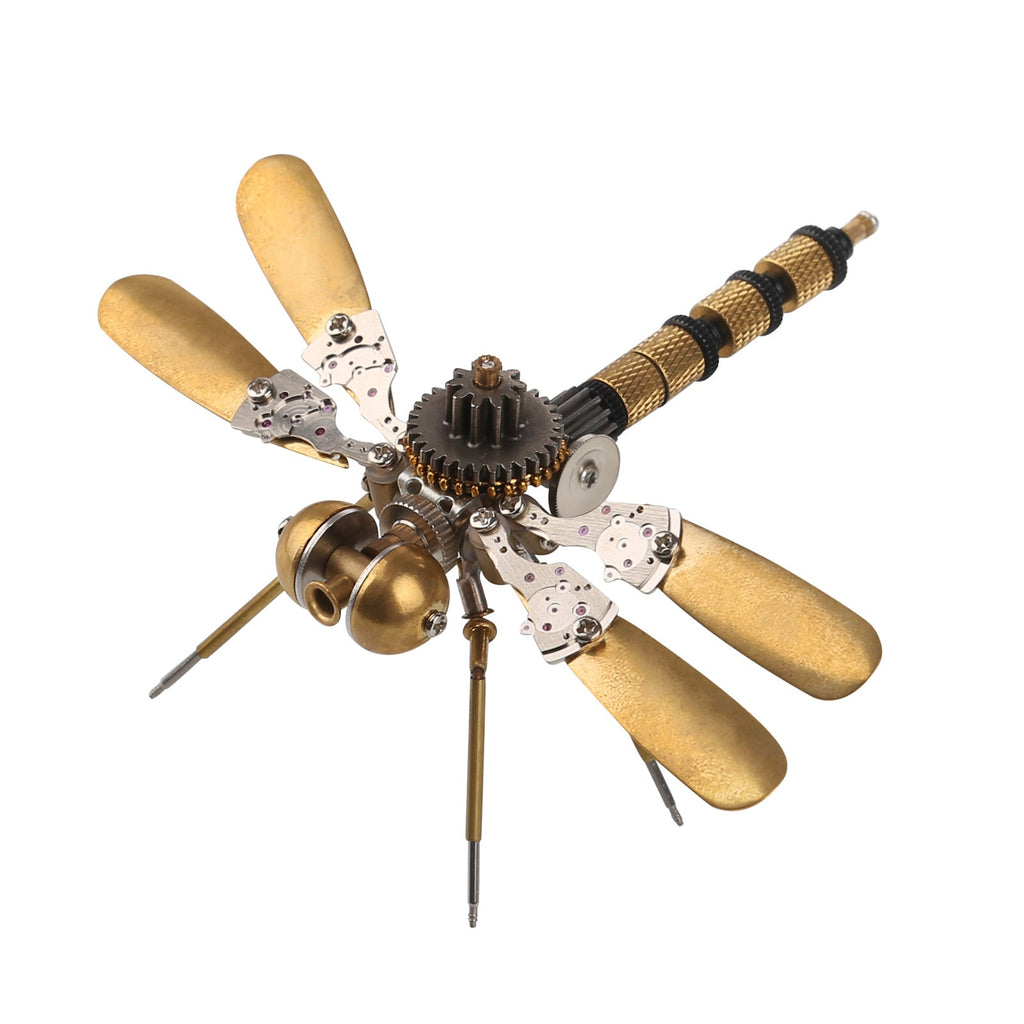 Insectos Steampunk Metal 3D — Mosquito y Abeja