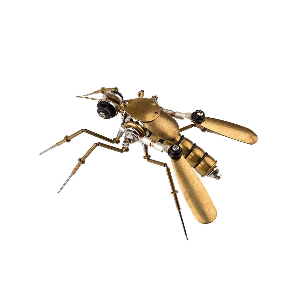 Insectos Steampunk Metal 3D — Mosquito y Abeja