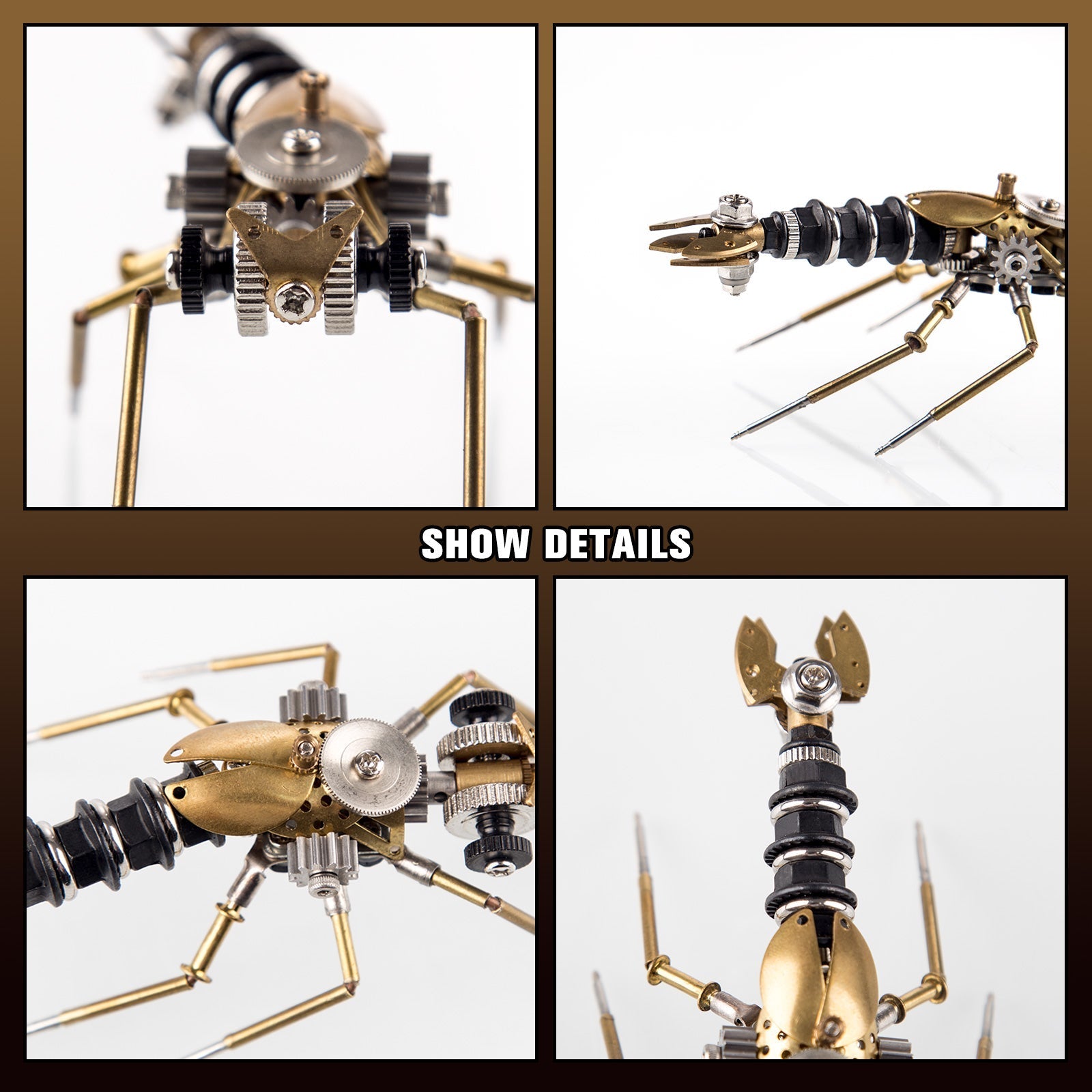 Insectos Steampunk Metal 3D — Mosquito y Abeja