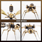 Insectos Steampunk Metal 3D — Mosquito y Abeja
