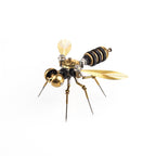 Insectos Steampunk Metal 3D — Mosquito y Abeja