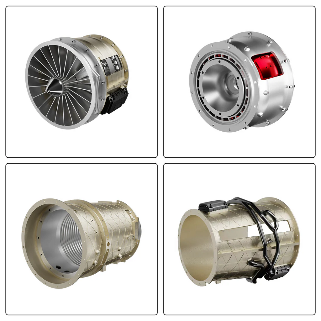 Motor Turborreactor Escala 1:10 Metal Funcional