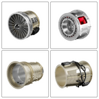 Motor Turborreactor Escala 1:10 Metal Funcional