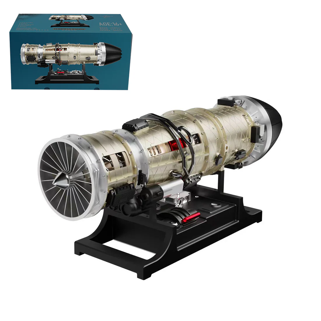 Motor Turborreactor Escala 1:10 Metal Funcional